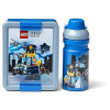 LEGO City desiatová sada (fľaša a box) – modrá 5711938033835