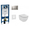 Geberit SET Duofix 111.300.00.5 +WCzávesné Id.Stand. TESI Rimless+sedSC +Sigma30 ChrM/Chr 111.300.00.5 NE7