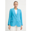 Ľanové sako United Colors of Benetton 2AGHDW00R modrá 36