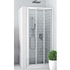 Roth PD3N 80/190 Dvere sprchové Posuv.do niky al.s bočn.sten.Biela/Rugiada 413-8000000-04-16