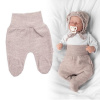 Pletené dojčenské polodupačky Hand Made, Baby Nellys, béžové 62 (2-3m)