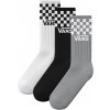 Unisex ponožky Vans, CLASSIC CHECK CREW čierna,biela,sivá