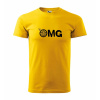Malfini triko s potiskem OMG yellow