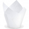 Tulipánový cukrárenský košíček biely 50 x 85 mm 100 ks - Wimex