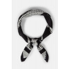ŠATKA KARL LAGERFELD K/CIRCLE SILK SCARF BLACK/WHITE