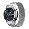 Kovový remienok (šírka 22mm) – Magnetic strieborná – Samsung Gear S3 / Watch 46mm / Huawei Watch GT / Vantage M