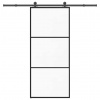vidaXL Posuvné dvere s kovaním ESG sklo a hliník 90x205 cm 3332807