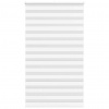 vidaXL Zebra roleta biela 125x200 cm šírka látky 120,9cm polyester 4014786