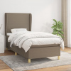 Box spring postel s matrací taupe 80x200 cm textil Hnědošedá 3128321