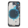 Stredný rám + zadný kryt + sklíčko a rám zadnej kamery+ bočné tlačidlá + priehradka na SIM kartu pre iPhone SE 2022/2020 čierna farba