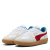 Puma Palermo Leather Jr Low-Top Trainers Boys White/Red 4 (37)