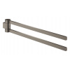 Grohe Selection Dvojitý držiak na uteráky, otočný, kefovaný Hard Graphite 41063AL0-GR