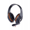 GEMBIRD sluchátka s mikrofonem GHS-05-O, gaming, černo-oranžová, 1x 4-pólový 3,5mm jack (GHS-05-O)