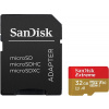 SanDisk micro SDHC 32 GB Extreme A1 UHS-I (V30) + SD adaptér SDSQXAF-032G-GN6AA