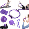5 KS SADA PRÍSLUŠENSTVA NA JOGU A PILATES (LOPTA/KRUH/PÁS) formovanie postavy