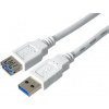 PremiumCord Prodlužovací kabel USB 3.0 Super-speed 5Gbps A-A, MF, 9pin, 3m, bílá