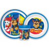 Protišmykový riad Paw Patrol Pup Power, sada mikroplastov
