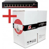 GETFORT Gigabit PoE 8 + CAT.5E U/UTP 305m kit