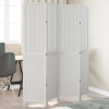 zahrada-XL Paraván 4 panely biely masívne drevo paulovnie 358722