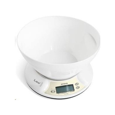 ORAVA EV-2 digitální kuchyňská váha, LCD displej, přesnost 1 g, s miskou, automatické vypnutí