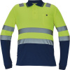 CERVA LEON HV polokošeľa| dlhý ruk. žltá/navy XL