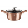 Berlingerhaus Kastrol s mramorovým povrchem a poklicí 20 cm Rosegold Metallic Line BH-1514