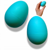 2x JAJKO HRKÁLKA MODRÁ, hudobné vajíčka maracas, egg shaker