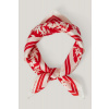 ŠATKA GANT FLORAL PRINT SILK SCARF ORANGE RED