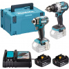 Makita DLX2528TJ Sada aku náradia 18V DDF492 + DTW300 + (2x5,0Ah) + Makpac