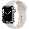 Apple Watch S7 Cell, 45mm Silver/Steel Case/Starlight SB MKJV3HC/A