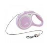 Vodítko Flexi New Comfort lanko XS 3 m svetloružové (do 8 kg)