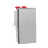 Schneider Electric Unica Vypínač č. 7, 1 modul, Aluminium
