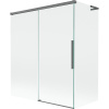 Mexen Rox L vaňová zástena 2-krídlová posuvná 140 + 70 x 150 cm, transparentná, gun metal - 8C9L-140-070-95-00