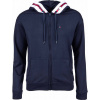 Tommy Hilfiger FZ HOODIE tmavo modrá,biela,červená Dámska mikina S