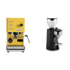 Profitec GO, yellow + Rocket Espresso SUPER FAUSTO, black
