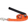 Nylonové vodítko Red dingo hypno oranžové šírka: 25 mm