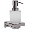Hansgrohe AddStoris - Dávkovač tekutého mydla, kartáčovaný čierny chróm 41745340