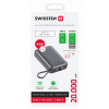 Powerbanka Swissten 20 000 mAh 45 W s integrovaným USB‑C káblom vesmírne strieborná