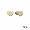 MOZA gold Náušnice srdiečko MG2011 Farba Zlata: žlté Au