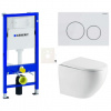 Závesný WC set Geberit do ľahkých stien / predstenová SAT SIKOGESREX67D20