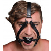 Head Harness with gag ball - postroj na hlavu s guličkou do úst (gagom)