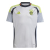 adidas Benfica Third Shirt 2024 2025 Juniors Grey 9-10 Years