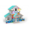 Wiky Puzzle 3D dřevěné domeček s barvami