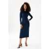 Mosquito Dámske elegantné šaty Mosquito Solene tmavomodré, Veľkosť XS, Farba tmavomodrá