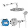 Ideal Standard CeraTherm Navigo - Sprchový set s termostatom pod omietku, s telesom, 3 prúdy, priemer 25 cm, chróm A7771AA