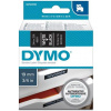 páska DYMO 45811 D1 White On Black Tape (19mm)
