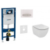 Geberit SET Duofix 111.300.00.5 +WCzávesné Id.Stand. TESI Rimless+sedSC +Sigma50 Biele 111.300.00.5 NE8