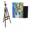 Maliarsky stojan sada 160 cm Inlea4Fun S160-WYP1 PALISANDER - tmavohnedý