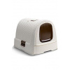 Curver WC mačka kryté domček Rattan 39x39x51cm mocha