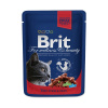 Brit cat kapsička hovädzie a hrášok 100g